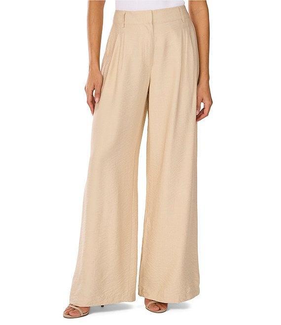 Vince Camuto Pleated Wide Leg Trouser Pants Product Image