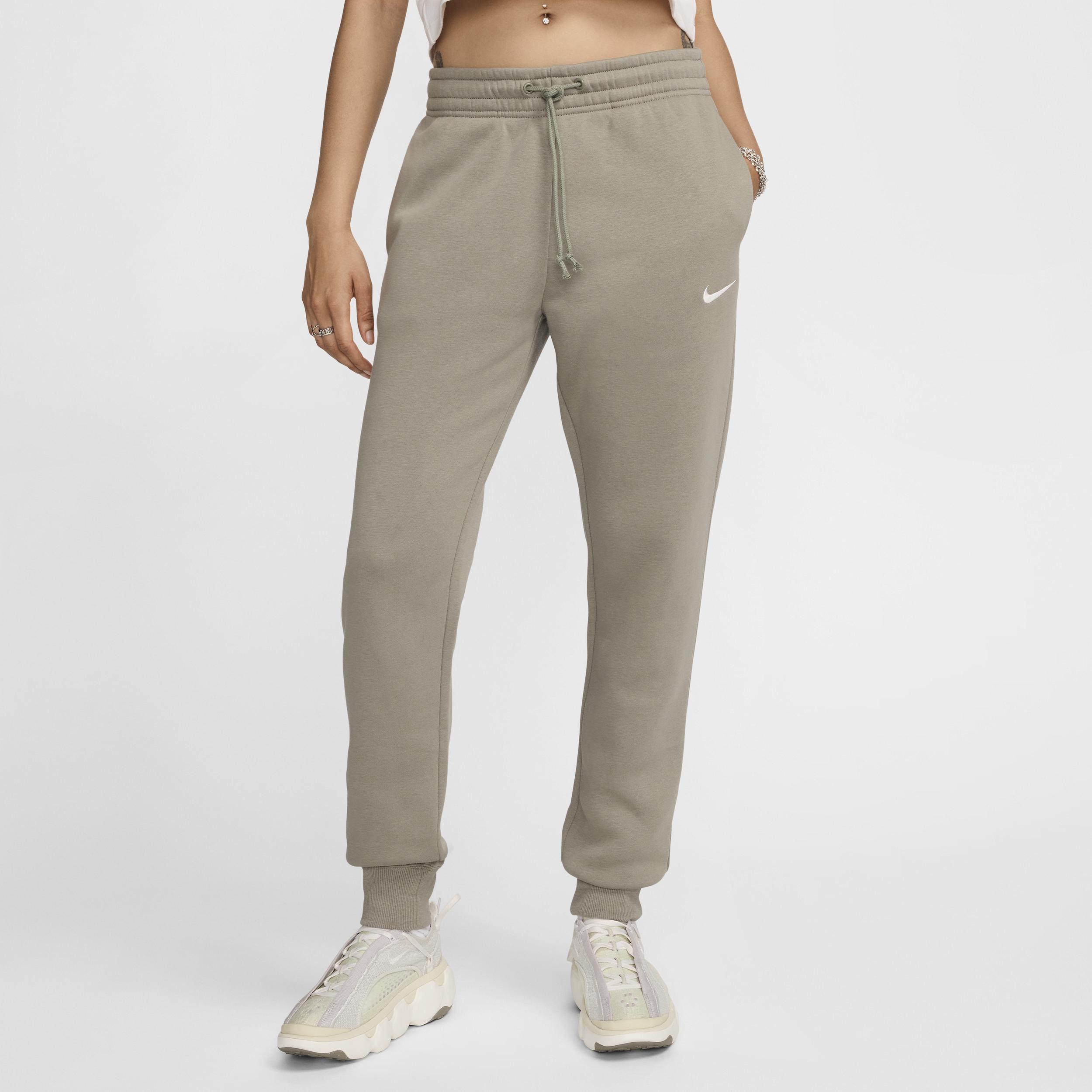 Womens Nike Sportswear Phoenix Fleece Mid-Rise Sweatpants | FZ7626-320 Product Image