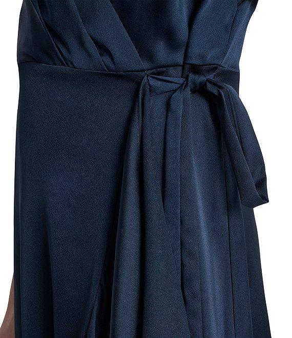 DKNY by Donna Karan Short Sleeve Faux Wrap Midi Dress Product Image