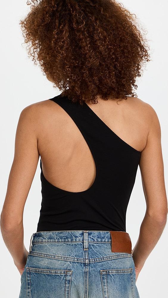 Wolford One-Shoulder Asymmetrical Bodysuit | Shopbop Product Image