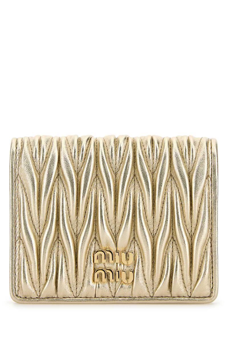 MIU MIU Wallets In Gold Product Image