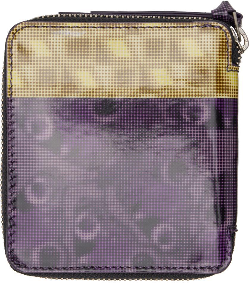 DRIES VAN NOTEN Purple & Yellow Zip Wallet In 401 Purple Product Image