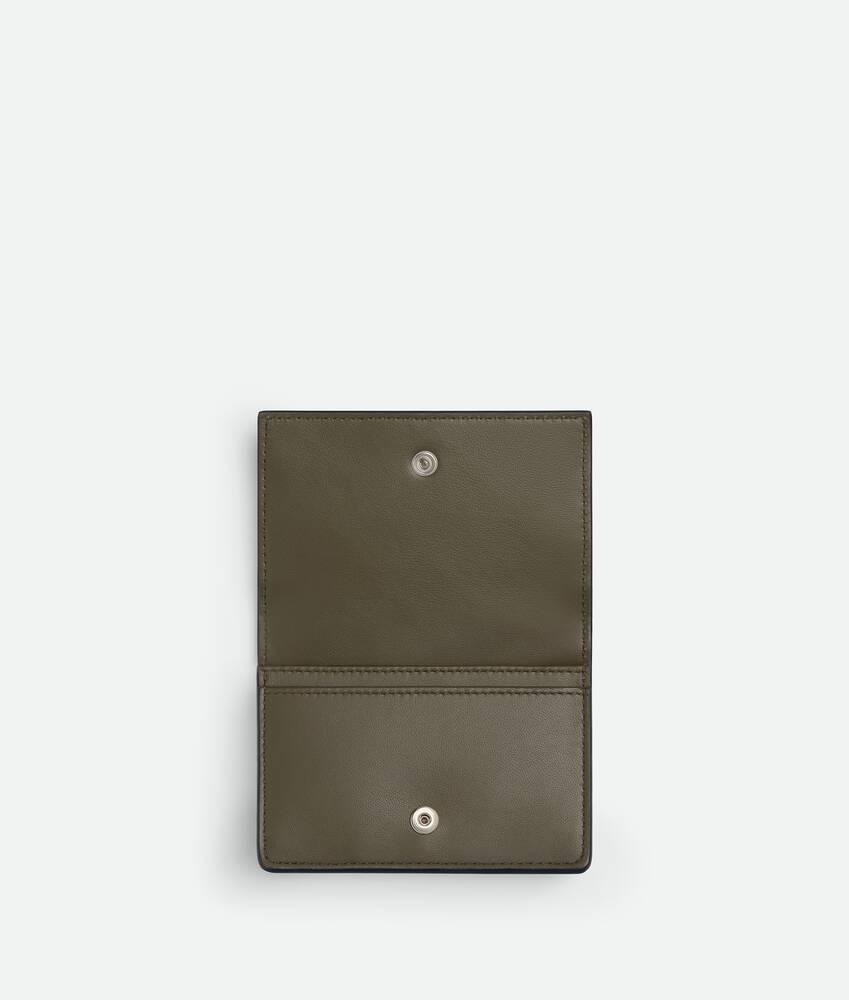 Men's Intrecciato Business Card Case in Abyss/cypress Product Image