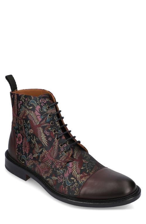 Taft Mens Jack Floral Print Jacquard Calfskin Dress Boots Product Image