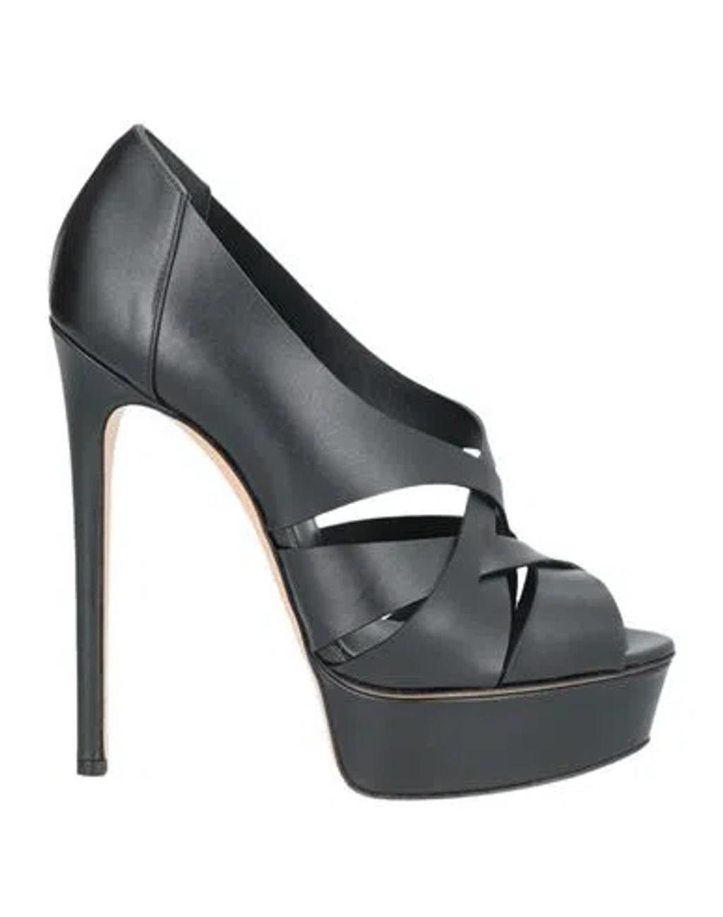 CASADEI Woman Pumps Black Size 8 Leather Product Image