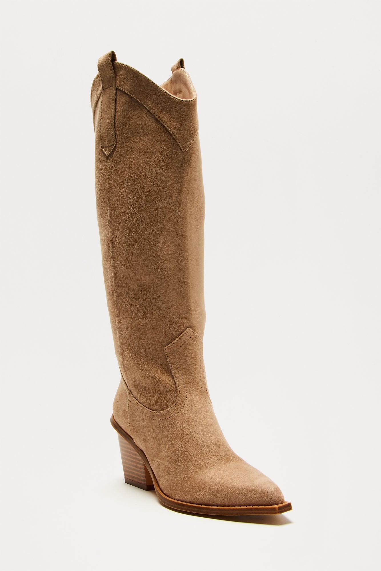 Desert Sun Cowboy Boots - Nude Product Image