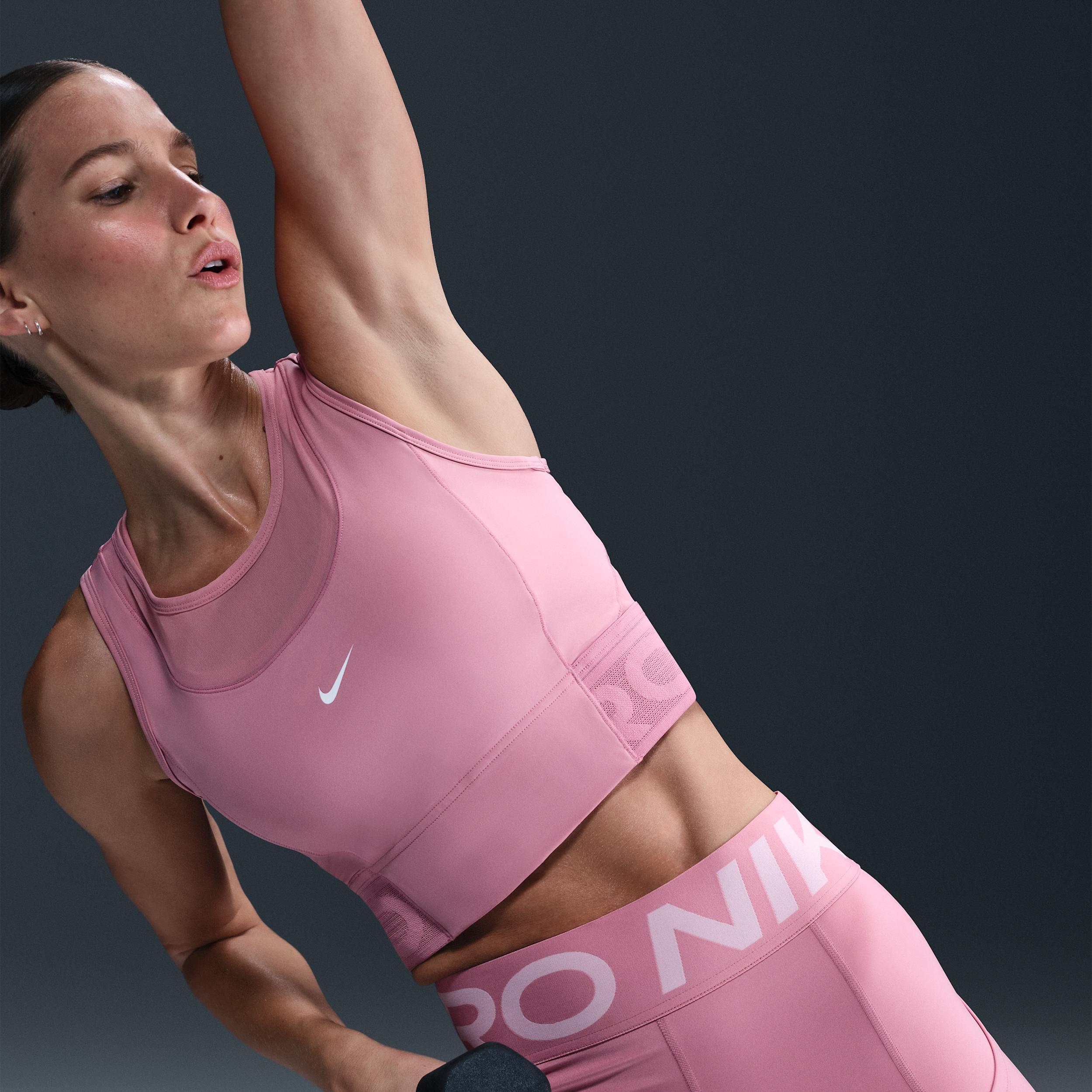 Womens Nike Pro Dri-FIT Cropped Tank Top | HJ1192-619 Product Image