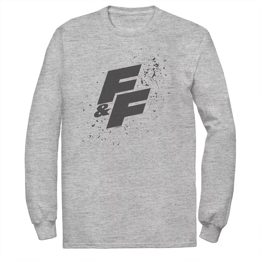 Men's Fast & Furious Paint Splatter Bold Logo Long Sleeve Graphic Tee,  Product Image