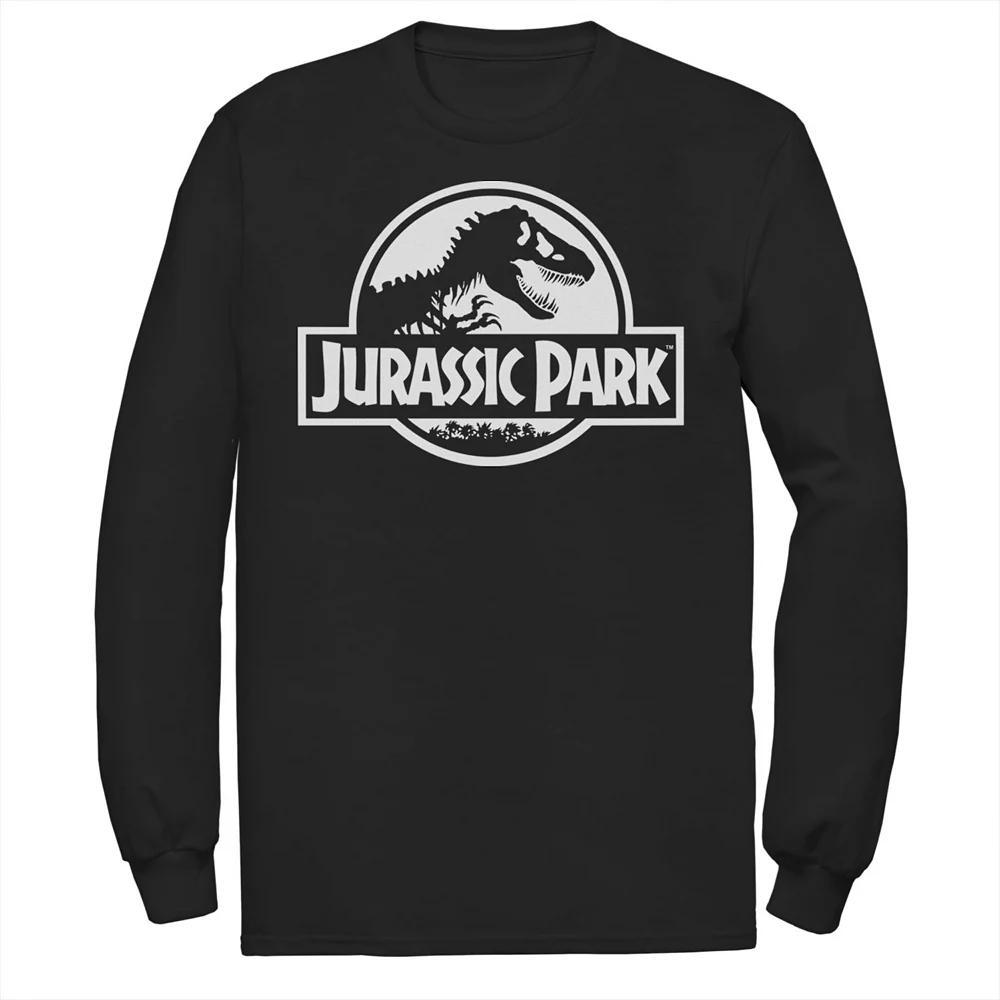 Men's Jurassic Park Beige Flat Movie Logo Tee,  Product Image