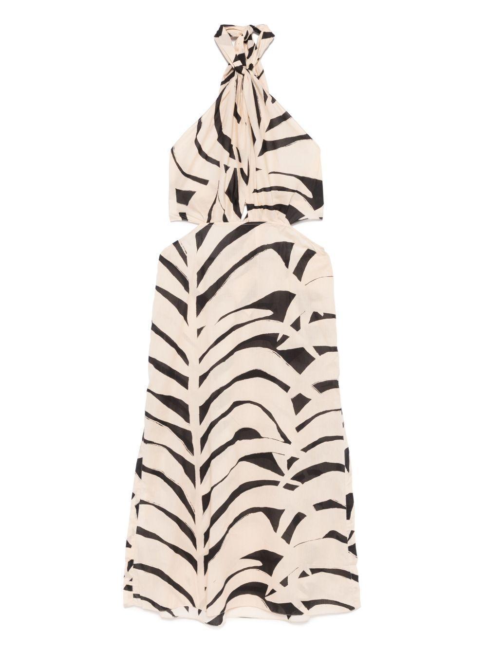 The Rhythm Of Sea midi dress Product Image