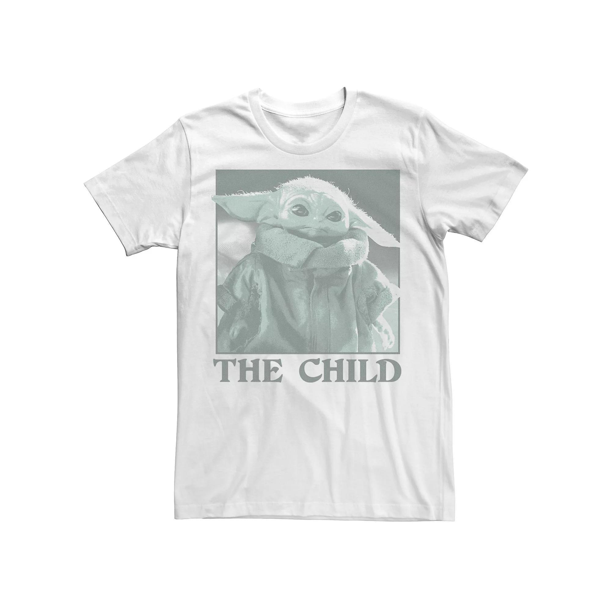 Men's Star Wars The Child Monochrome Tee, Size: Small, White Product Image