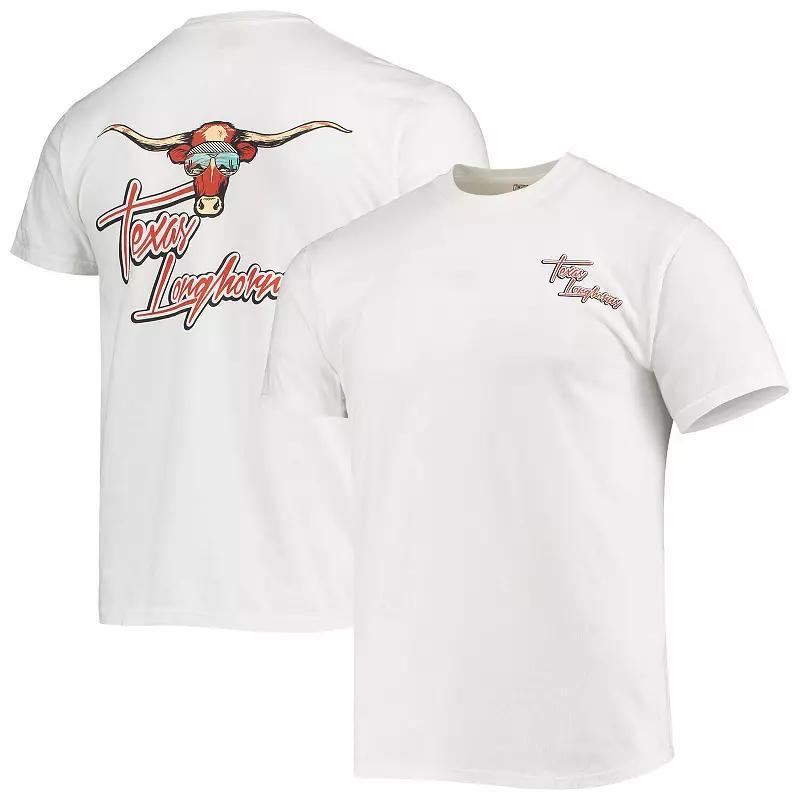 Men's White Texas Longhorns Mascot Bandana T-Shirt,  Product Image