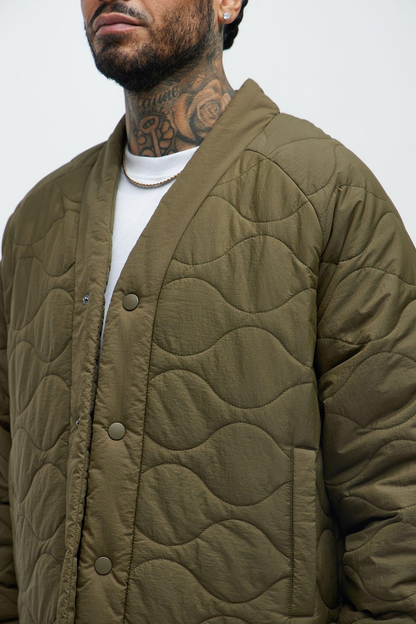 Good Luck Quilted Jacket - Olive Product Image