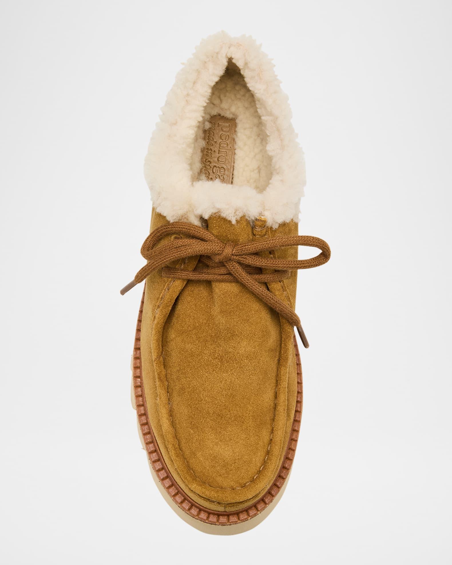 Soe Shearling-Lined Suede Chukka Boots Product Image