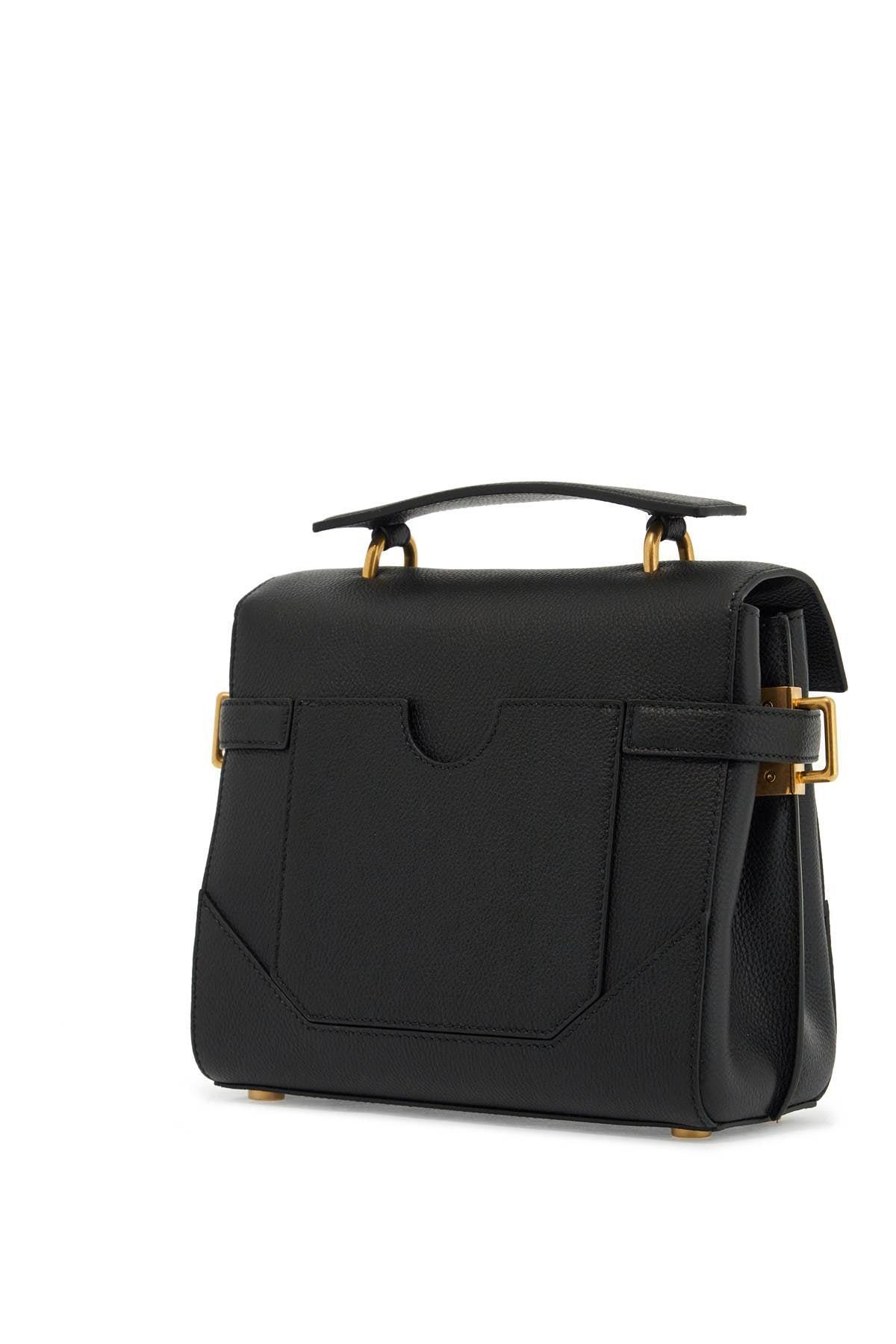 BALMAIN B-buzz 23 Black Leather Bag Product Image