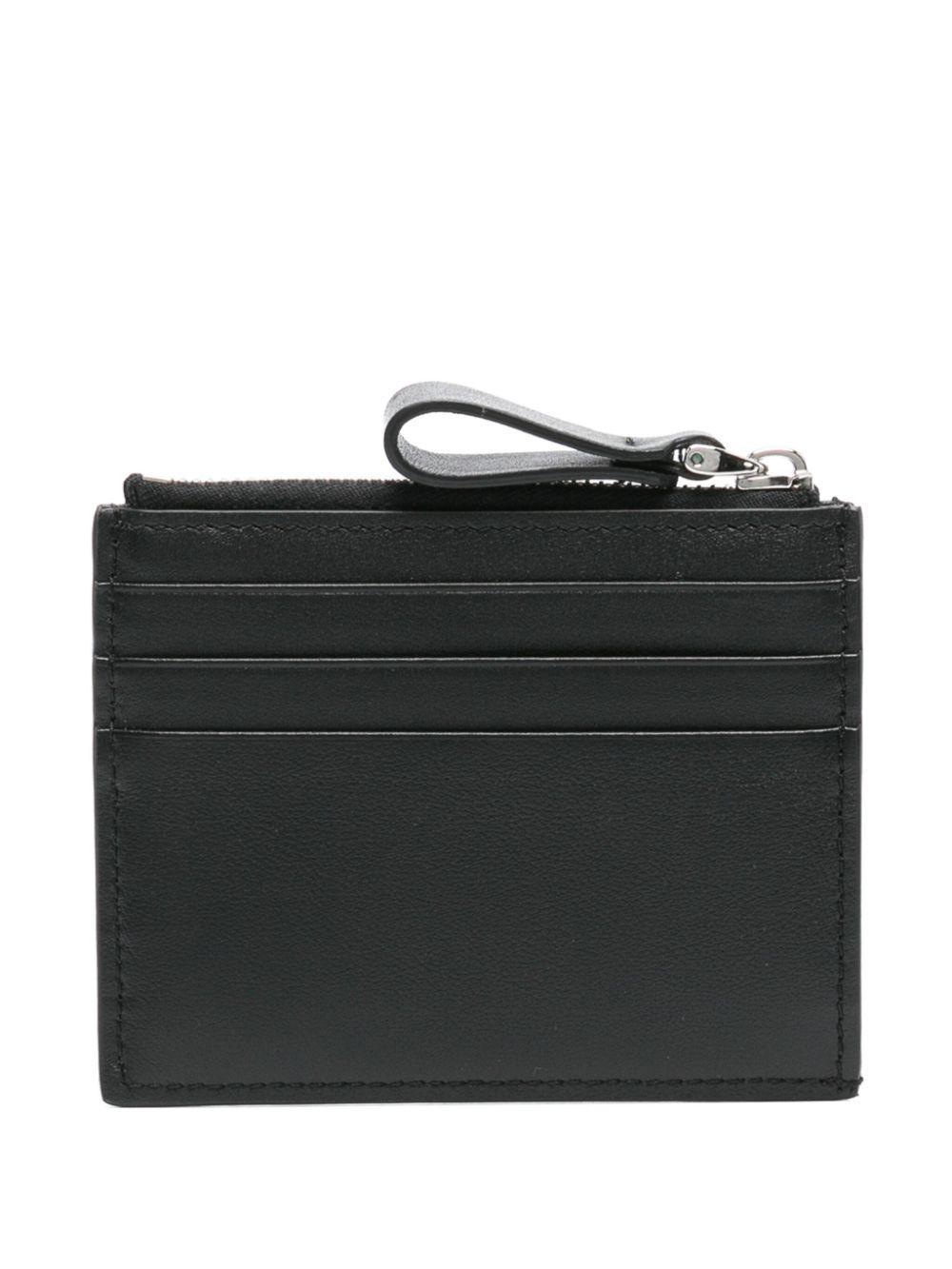 VALENTINO GARAVANI Vlogo Signature Leather Cardholder In Black Product Image