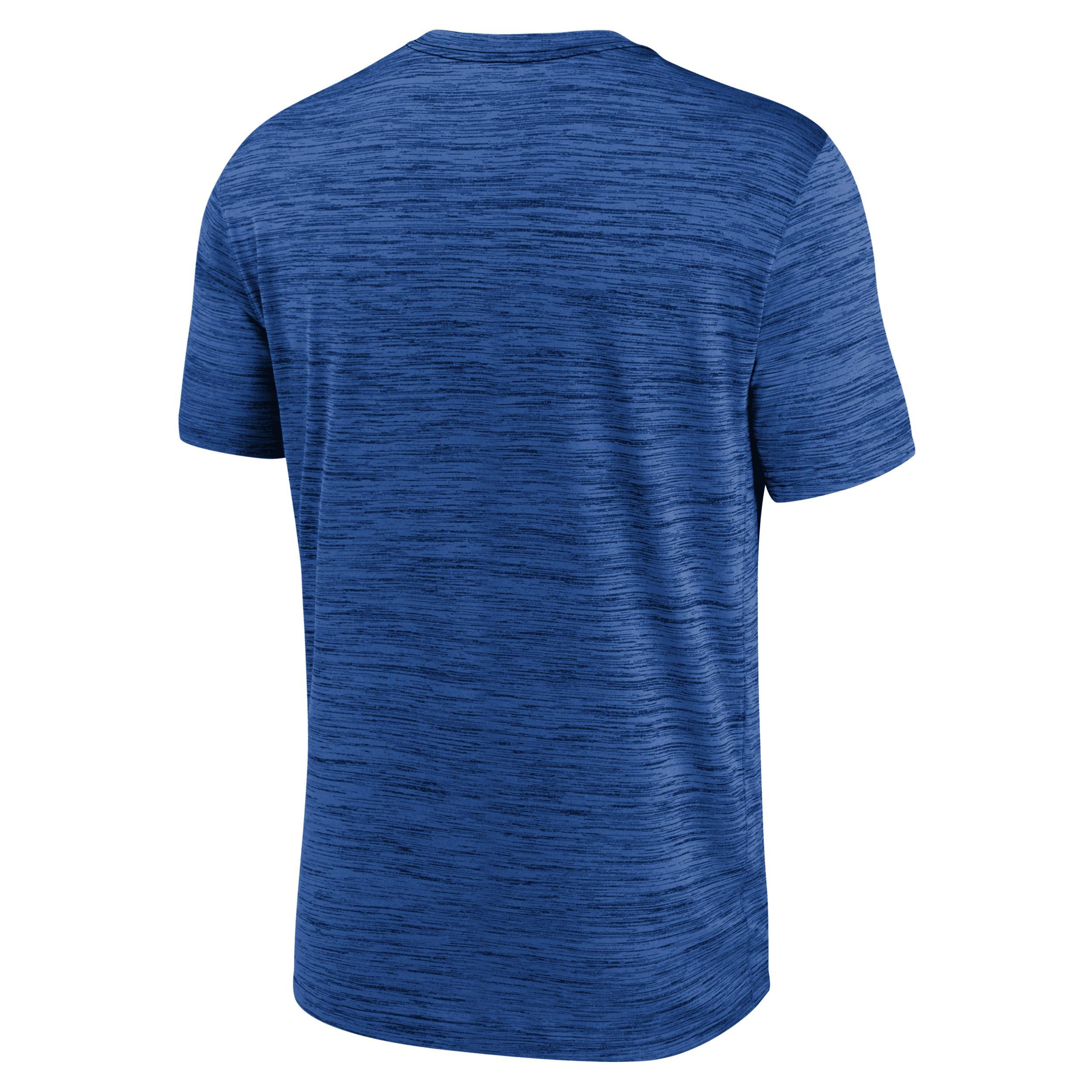 Nike Mens Royal Los Angeles Dodgers Large Logo Velocity T-Shirt Product Image