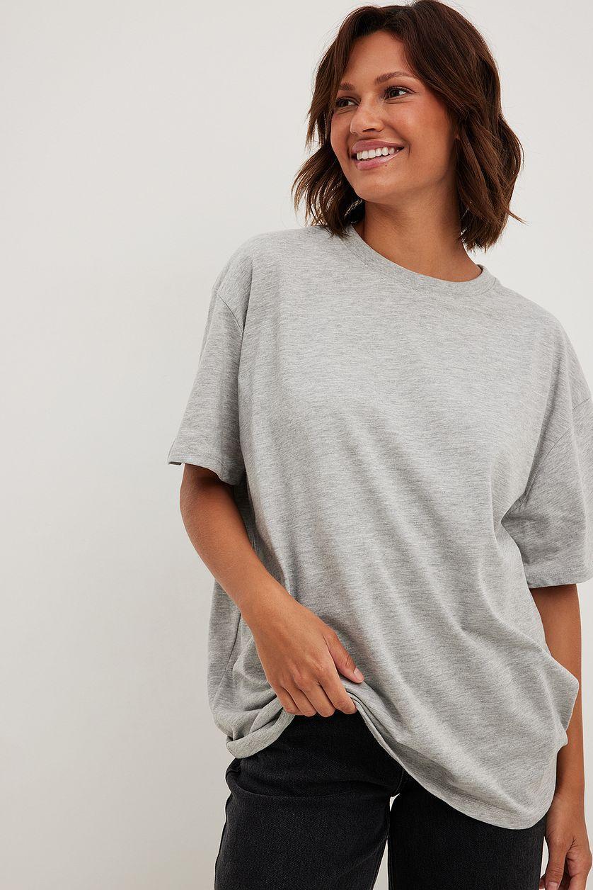 Round Neck Oversized Tee Product Image