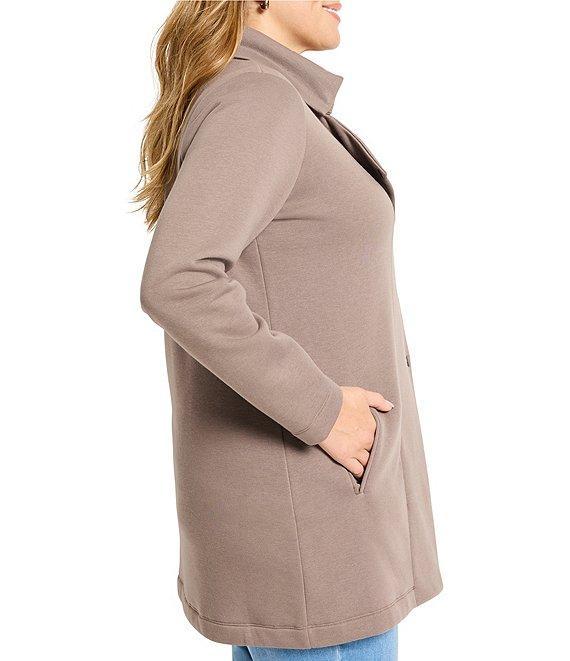 NIC + ZOE Plus Size About Town Notch Lapel Long Sleeve Jacket Product Image