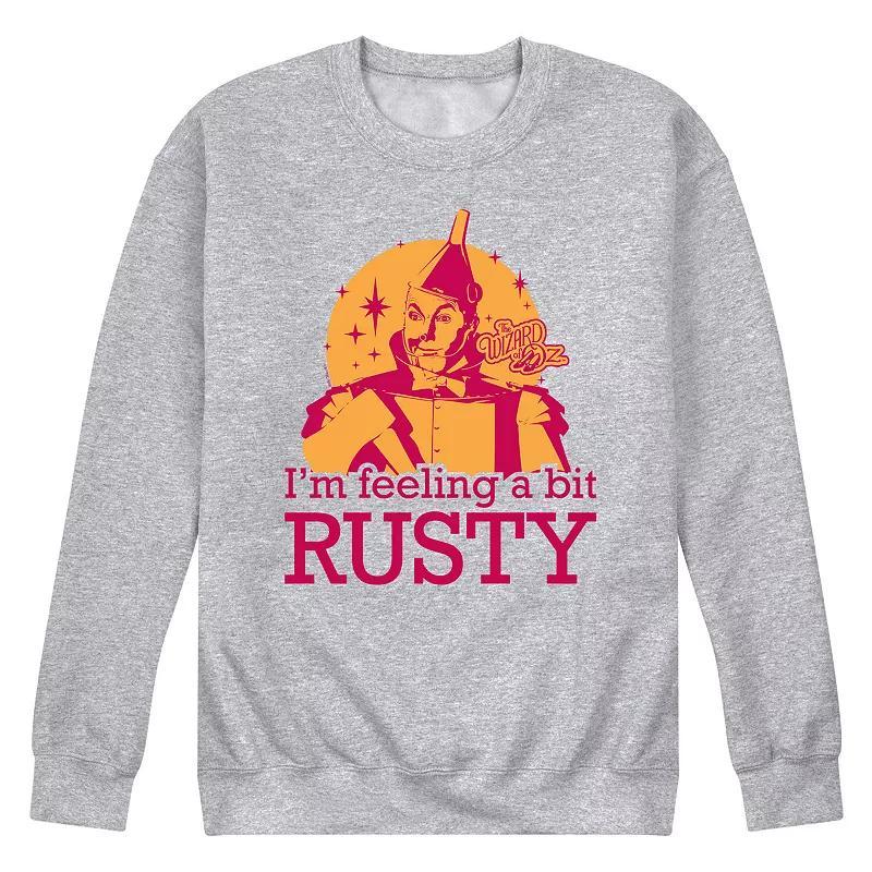 Mens Wizard Of Oz A Bit Rusty Fleece Sweatshirt Grey Gray Product Image