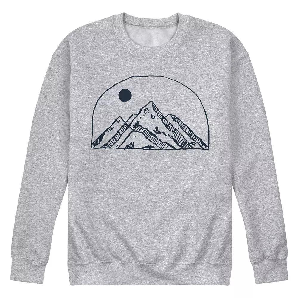 Men's Mountain Sketch Sweatshirt, Size: XXL, Gray Product Image