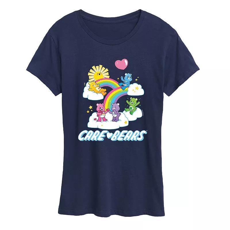 Women's Care Bears Group Logo Graphic Tee, Size: Medium, Blue Product Image