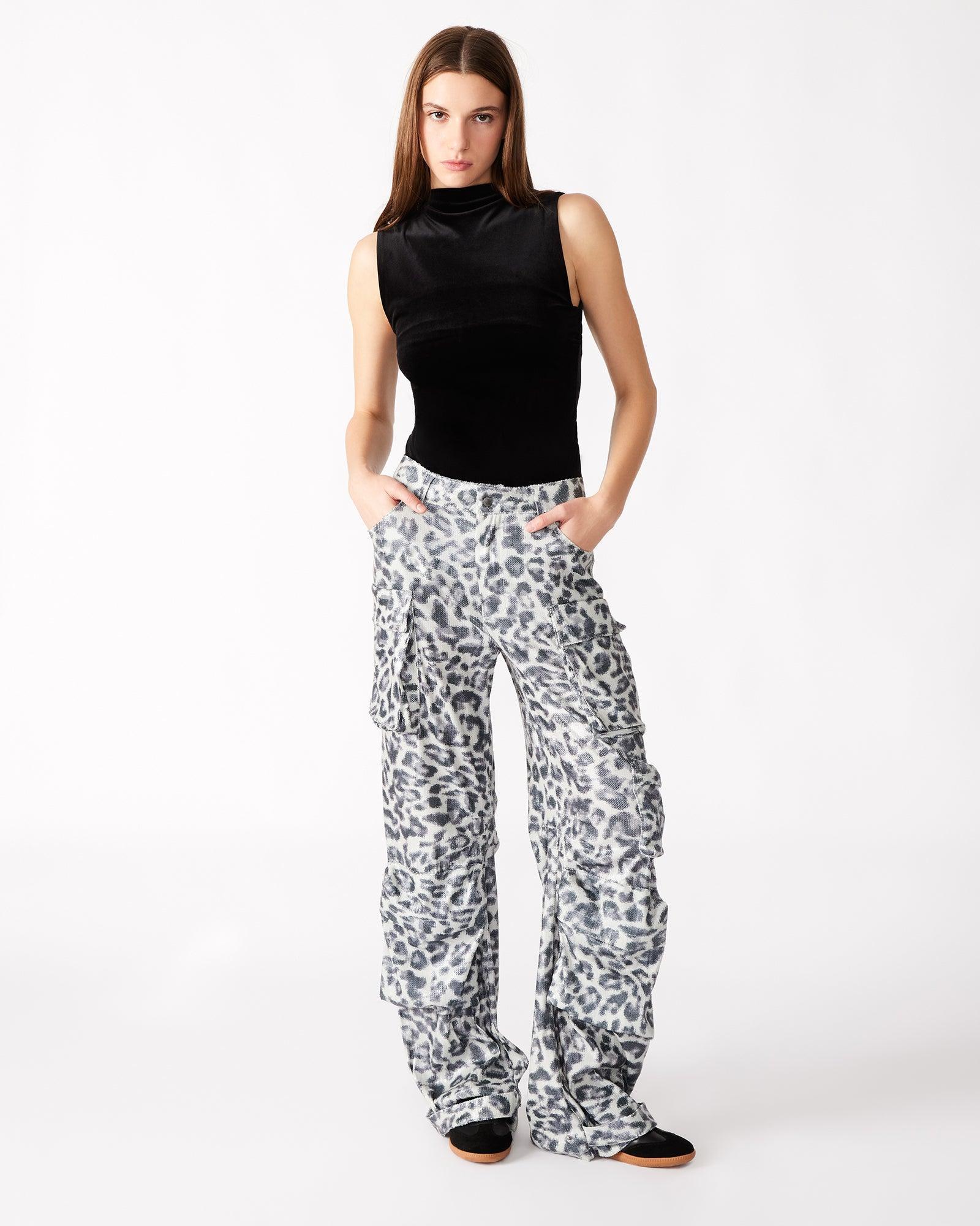 DUO SEQUIN PANT LEOPARD Female Product Image