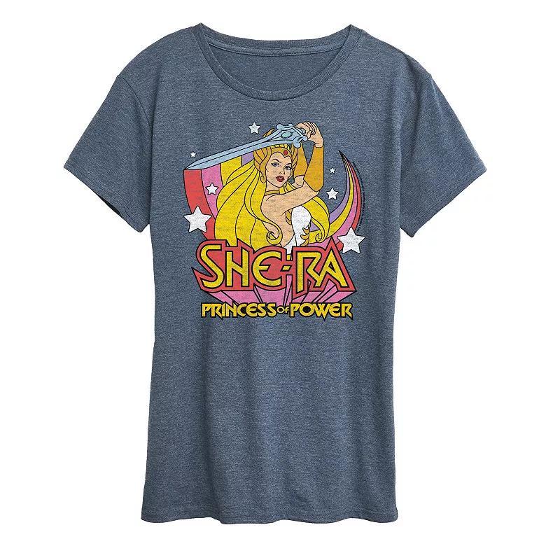 Women's She-Ra Sword Rainbow Graphic Tee, Girl's, Size: Medium, Grey Gray Product Image