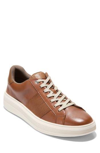 COLE HAAN Grand Crosscourt Premier Sneaker In Brown Product Image