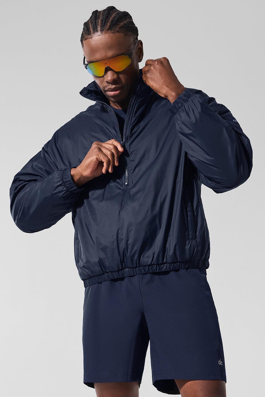 Latitude Light Weight 1/2 Zip Pullover Jacket - Navy Product Image