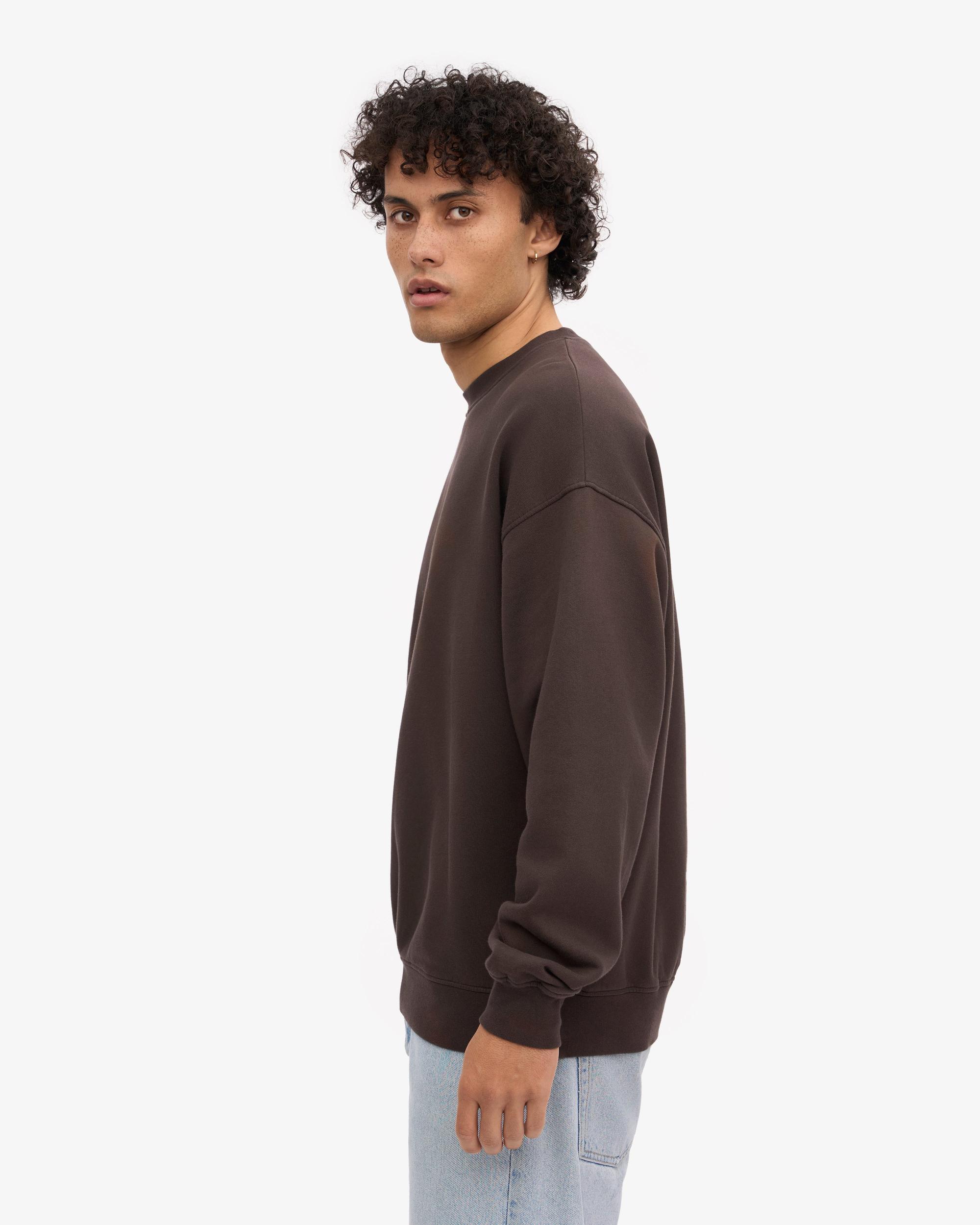 Organic Oversized Crew - Coffee Brown Product Image