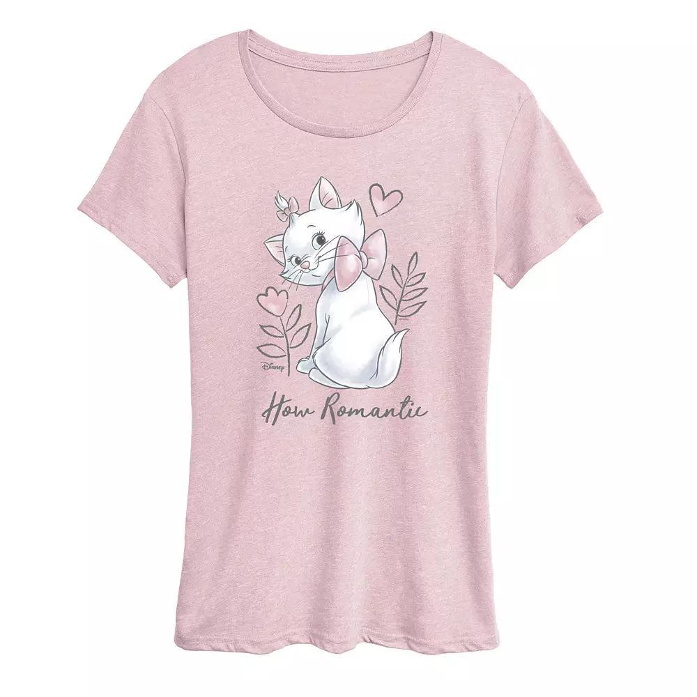 Disney's The Aristocats Women's Romantic Graphic Tee, Girl's,  Product Image