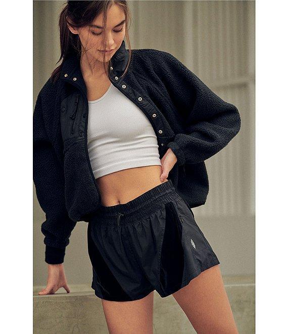 Free People FP Movement Hit the Slopes Stand Collar Long Sleeve Snap Front Jacket Product Image