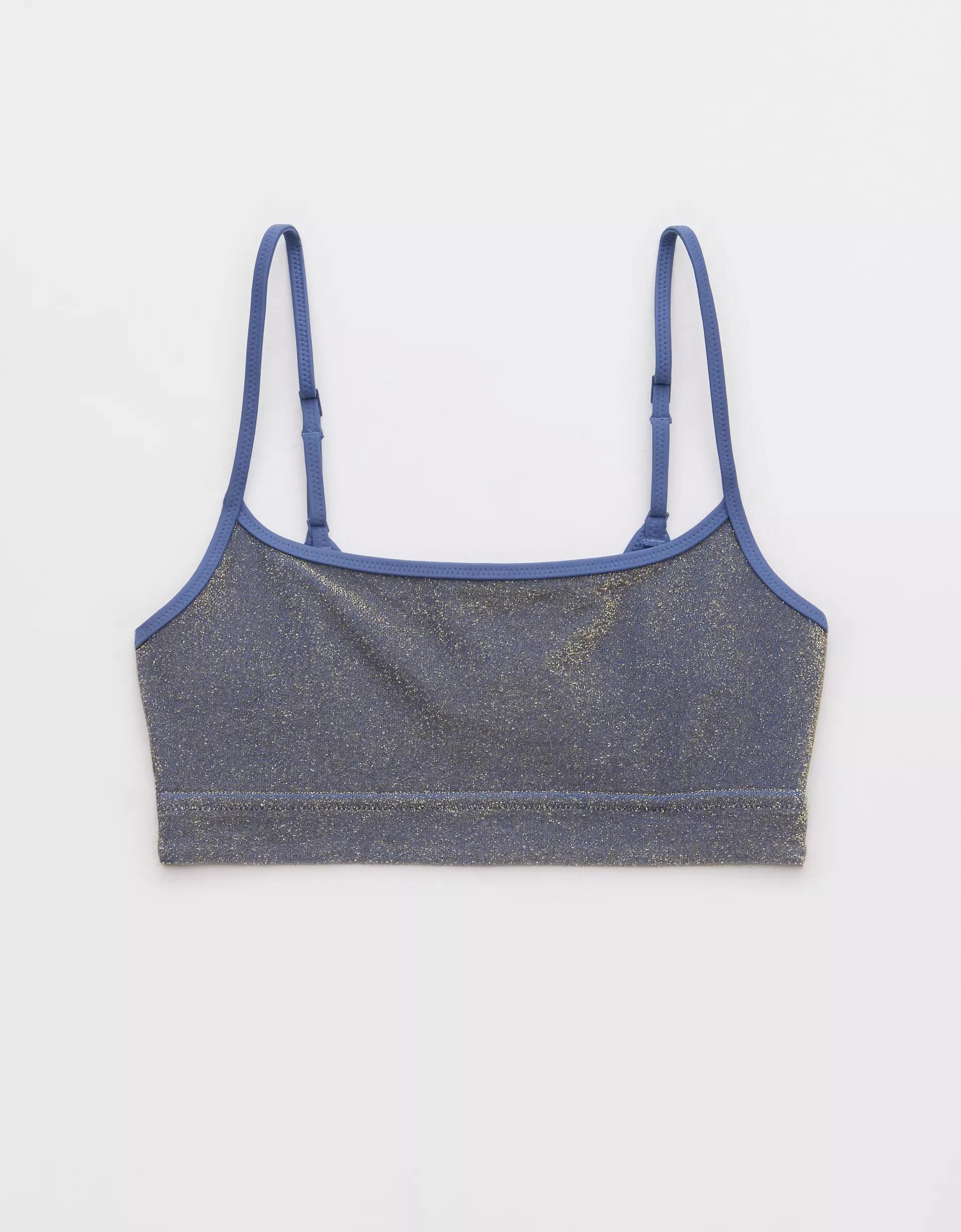 Aerie Sparkle Straight Scoop Bikini Top Product Image