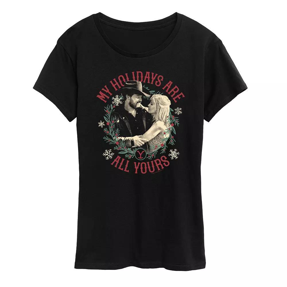 Womens Yellowstone Holidays Graphic Tee Product Image