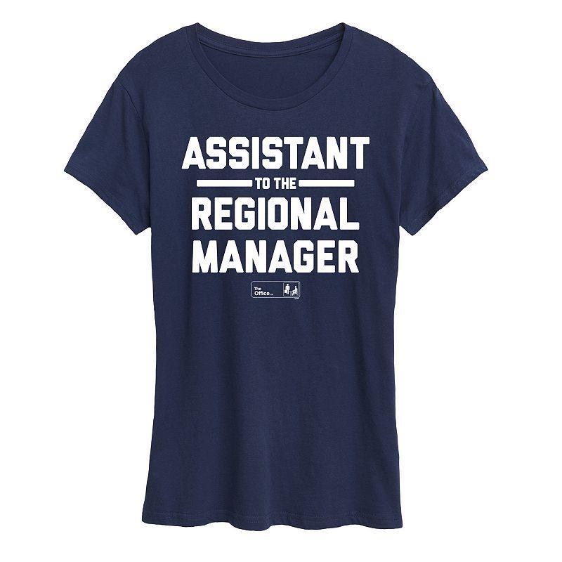 Women's The Office Assistant to the Regional Manager Graphic Tee, Size: XXL, Grey Gray Product Image