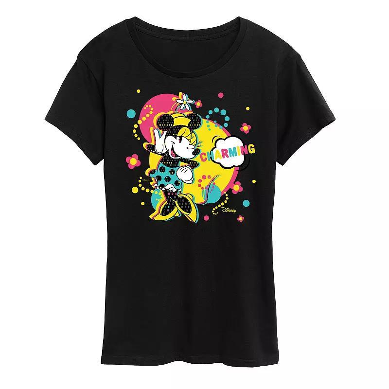 Disneys Minnie Mouse Charm Graphic Tee, Womens Product Image