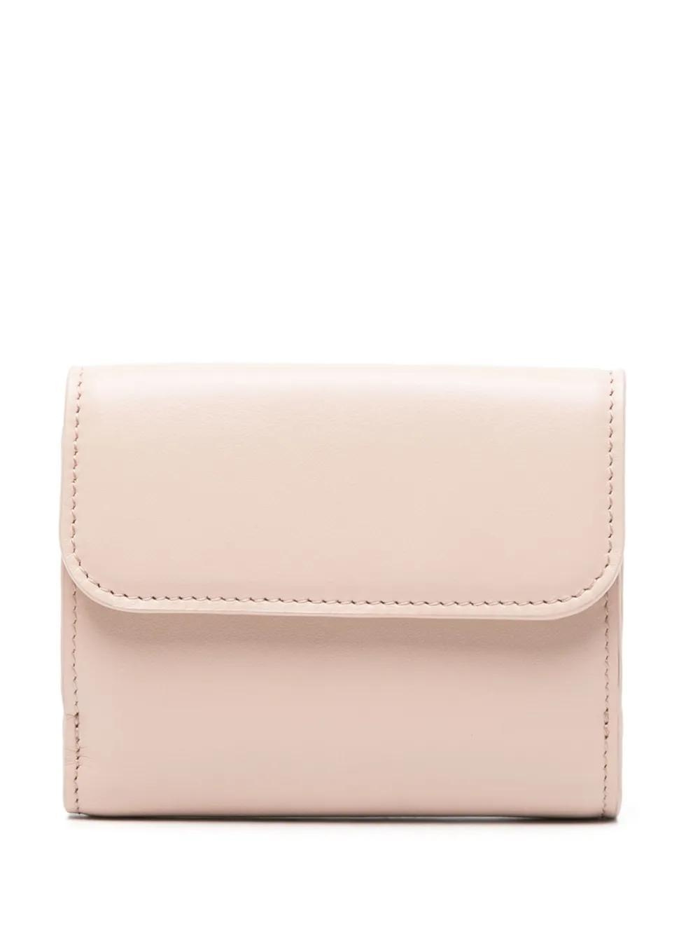 CHLOÉ Small Sense Leather Wallet In Pink Product Image