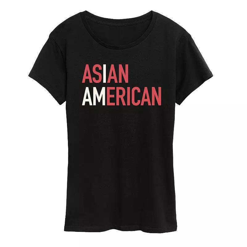 Women's I am Asian American Graphic Tee, Size: Small, Black Product Image