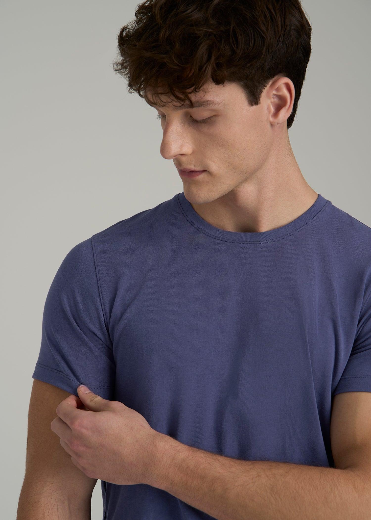 The Essential MODERN-FIT Crewneck Tee for Tall Men in Future Dusk Product Image