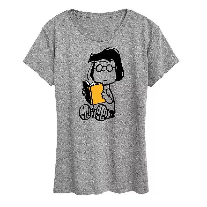 Women's Peanuts Marcie Reading Graphic Tee,  Product Image