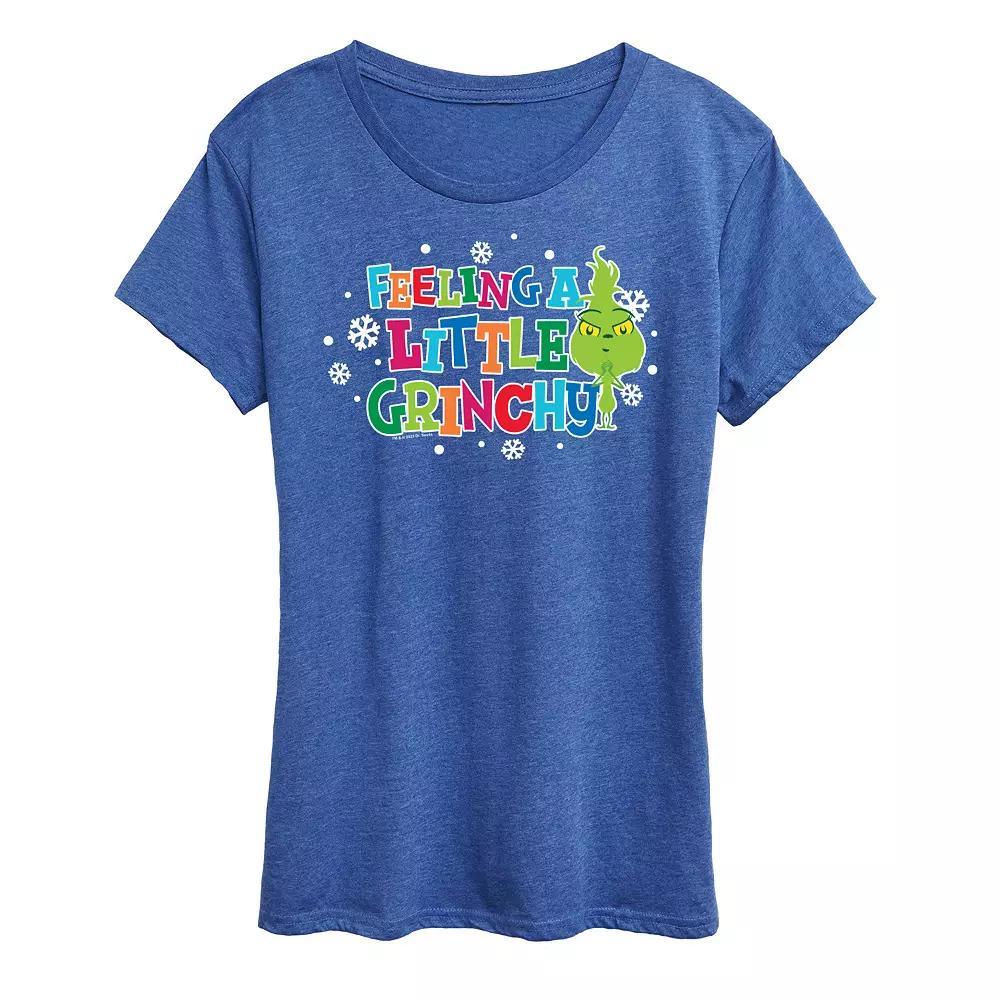 Women's Dr. Seuss Little Grinch A Little Grinchy Graphic Tee, Girl's,  Product Image