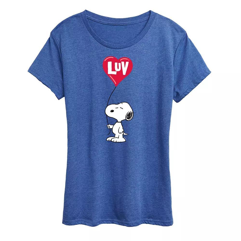 Women's Peanuts Snoopy Luv Graphic Tee,  Product Image