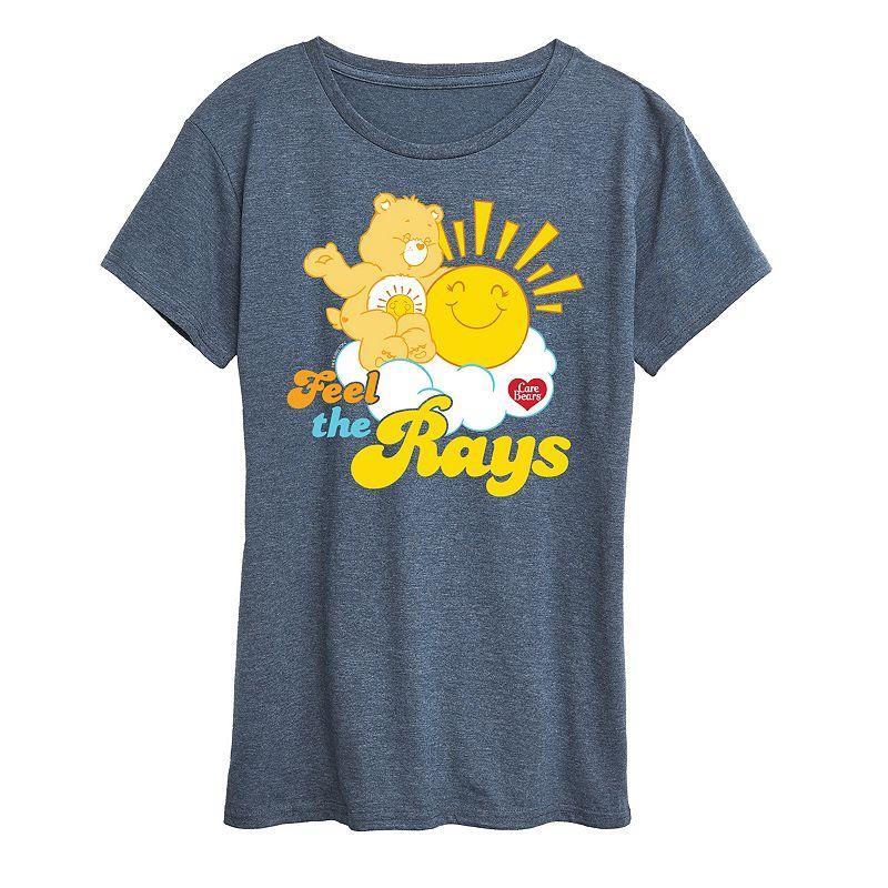 Womens Care Bears Feel The Rays Graphic Tee, Girls Blue Product Image