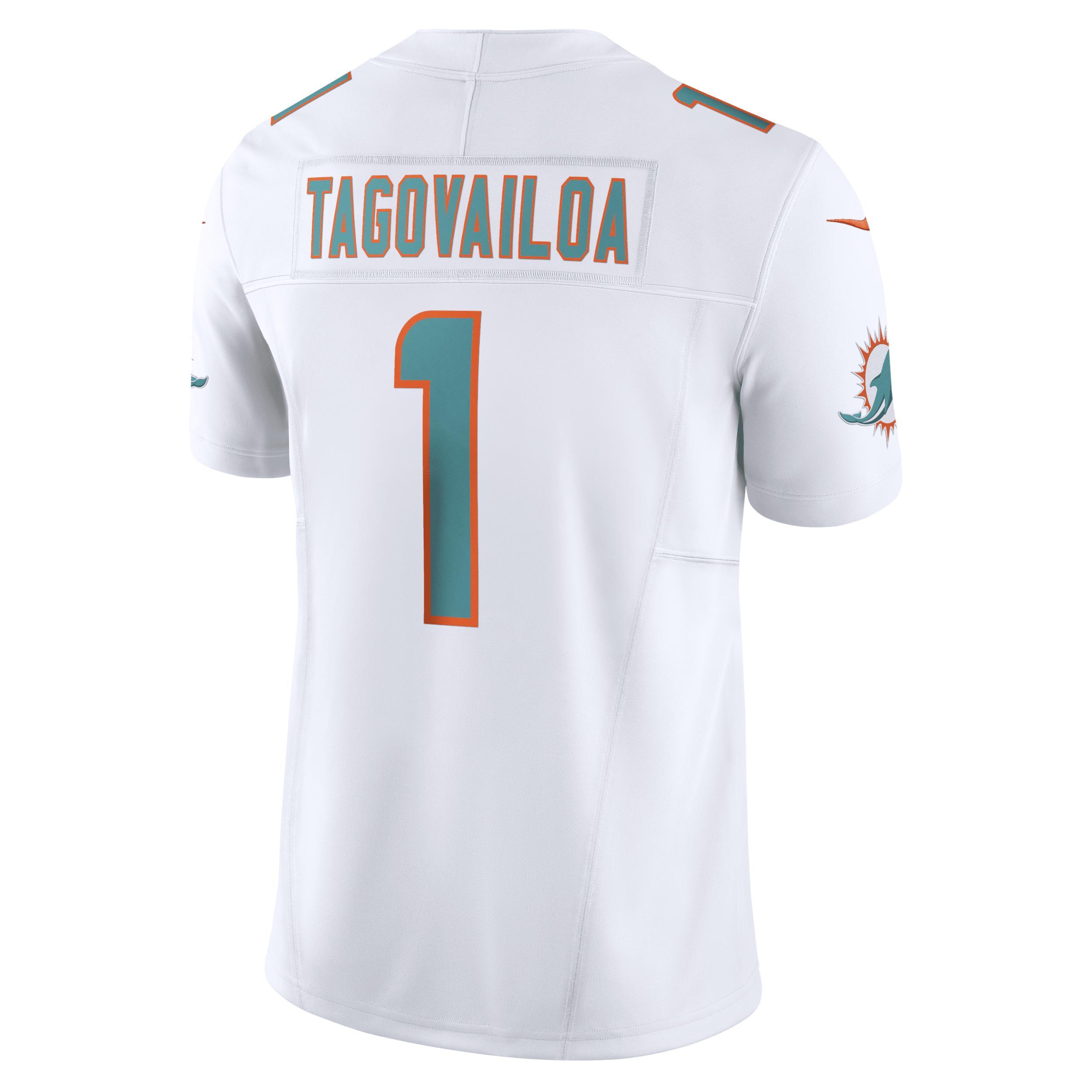 Men's Nike Tua Tagovailoa White Miami Dolphins Vapor F.U.S.E. Limited Jersey, Size: 3XL Product Image