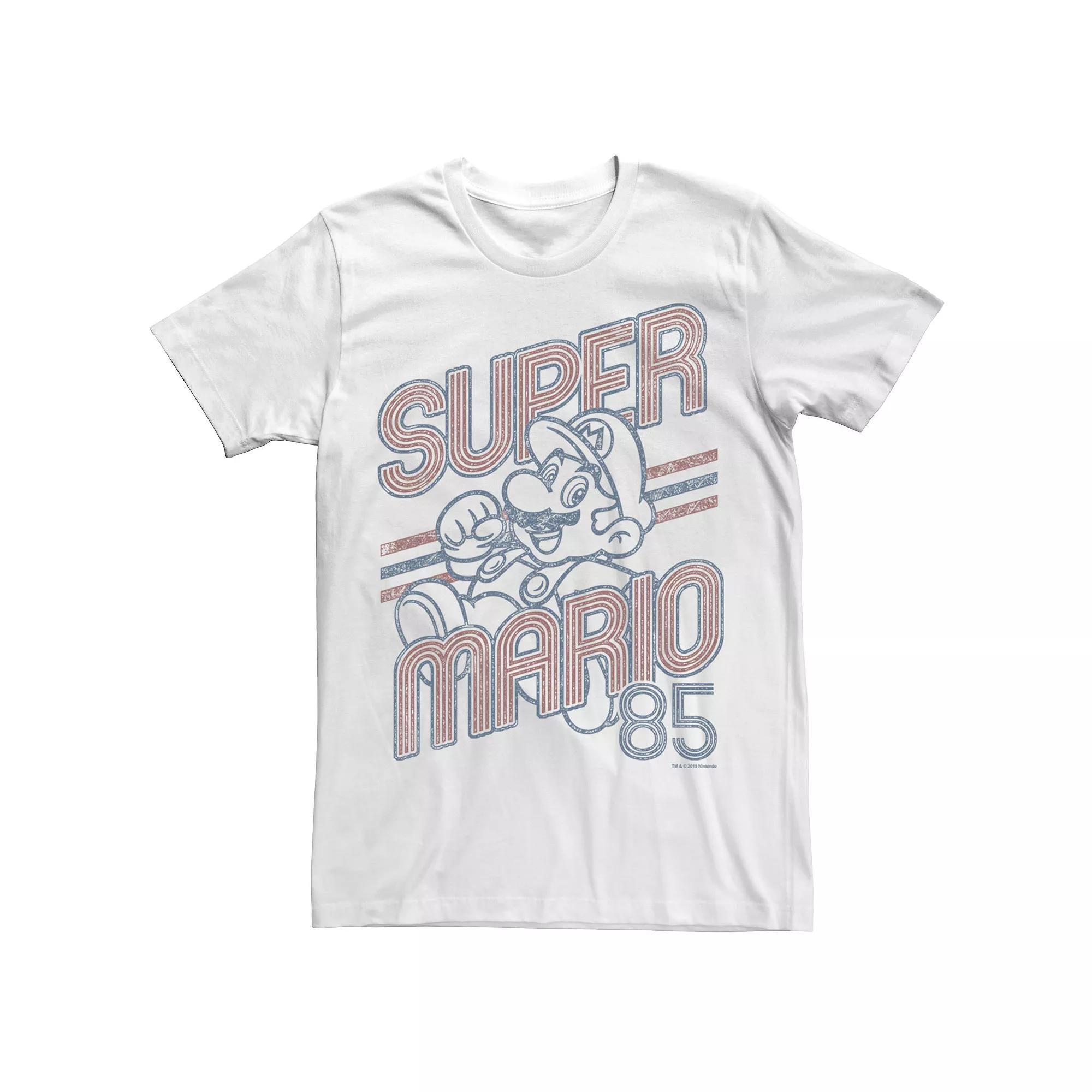 Men's Super Mario 85 Faded Vintage Portrait Tee,  Product Image