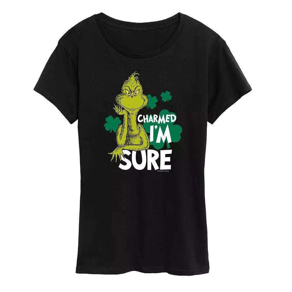 Women's Dr. Seuss Charmed I'm Sure Graphic Tee, Size: Small, Black Product Image