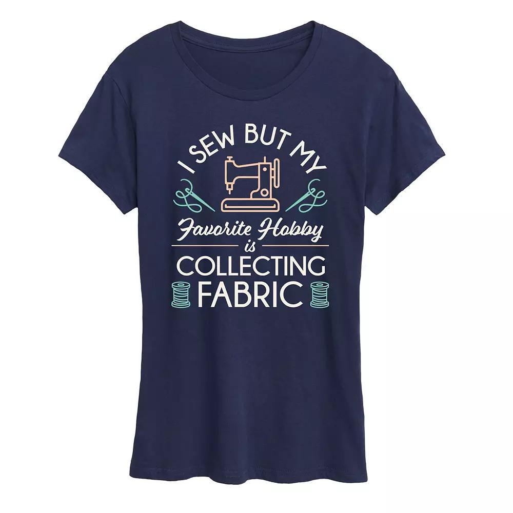 Women's My Hobby Is Collecting Fabric Graphic Tee,  Product Image