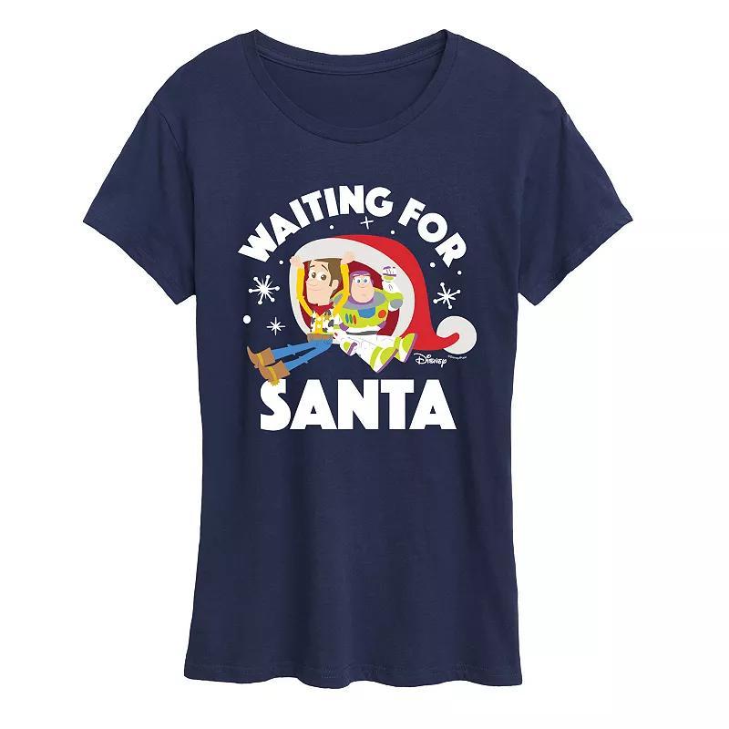 Disney / Pixar's Toy Story Women's Waiting For Santa Graphic Tee, Girl's, Size: XL, Grey Green Product Image