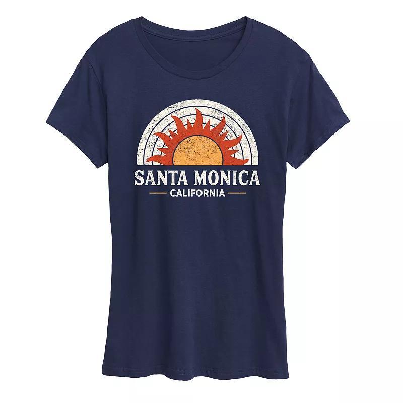 Women's Santa Monica California Sun Graphic Tee,  Product Image